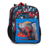 Mochila Marvel Spider-Man Wall Crawler azul y roja de 40 cm