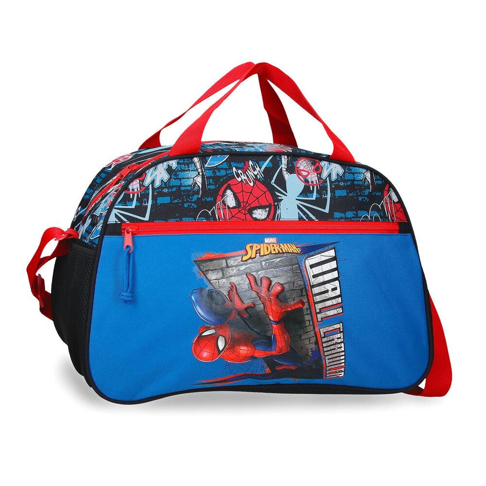 Bolsa de viaje Spider-Man Marvel azul con bolsillo frontal