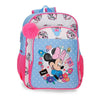 Mochila Flowers de Minnie Disney azul y rosa adaptable a carro