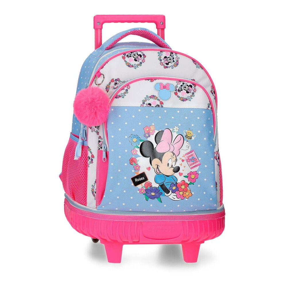 Trolley desmontable de Minnie Disney Flowers en azul y rosa