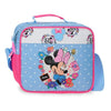 Neceser Flowers de Minnie Disney azul y rosa con estampado floral