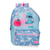 Mochila azul y rosa de Stitch Disney adaptable a carro