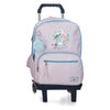 Trolley mochila lila de Stitch Disney con ruedas y asa telescópica