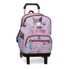 Trolley mochila Kuromi lila con ruedas y asa telescópica