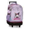 Trolley desmontable de Kuromi Hello Kitty en tonos lila y rosa