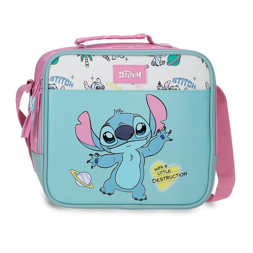 Neceser bandolera turquesa de Stitch Disney adaptable a carro