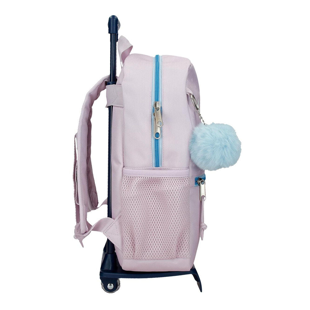 Trolley escolar lila de Stitch Disney con ruedas y tirador extensible - 2