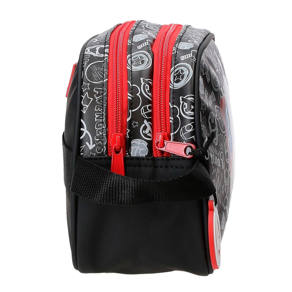 Neceser Avengers Marvel negro con estampado de superhéroes - 2