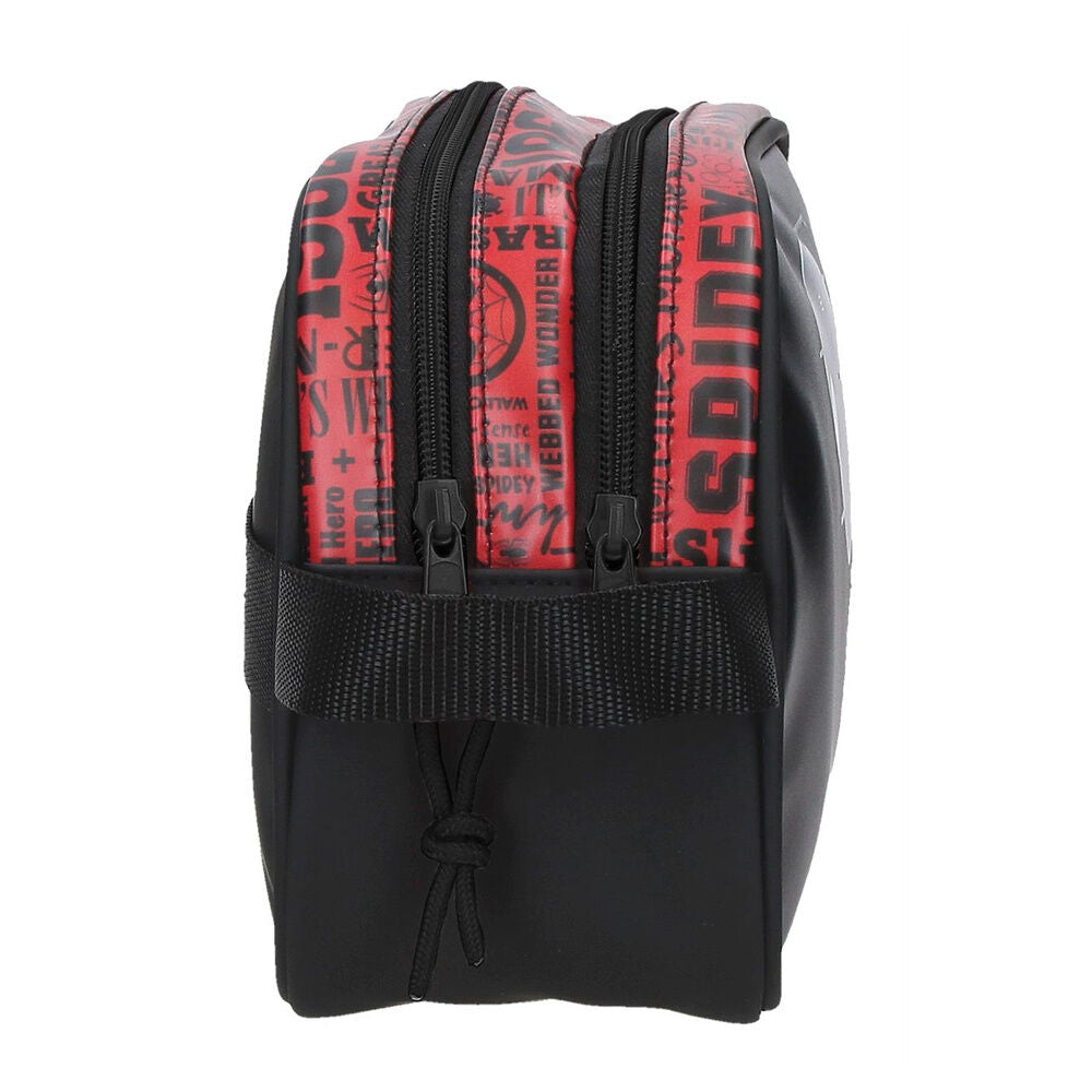Neceser Spider-Man Marvel negro y rojo adaptable a carro - 2
