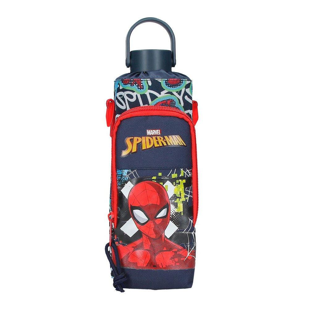 Bandolera Marvel Spider-Man con estampado grafiti y correa roja - 2