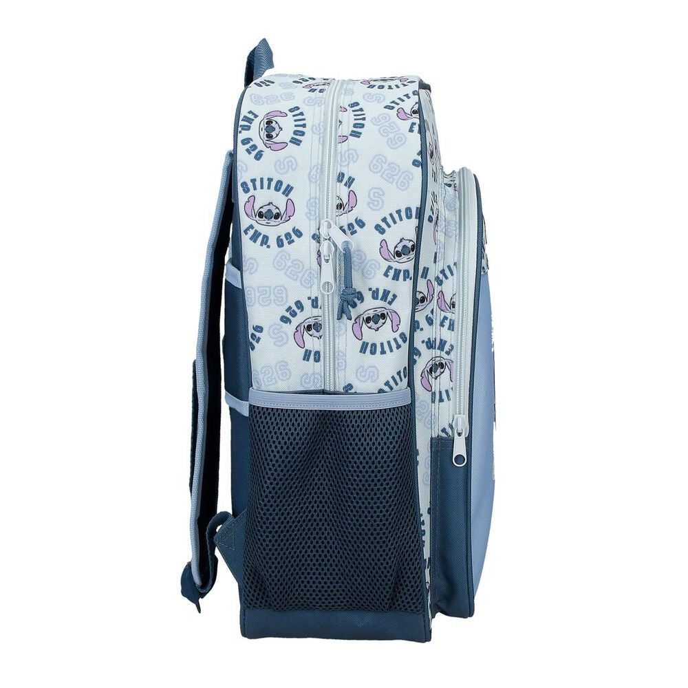 Mochila escolar azul de Stitch Disney Keep Going - 2