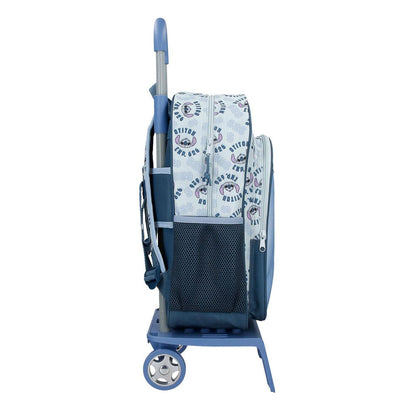 Trolley escolar azul de Stitch Disney con asa telescópica - 2