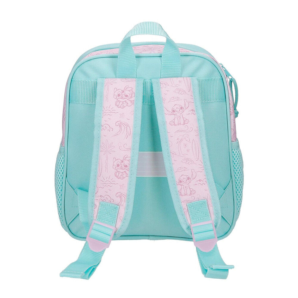 Mochila Disney Stitch Beach & Love en tonos turquesa y rosa - 3