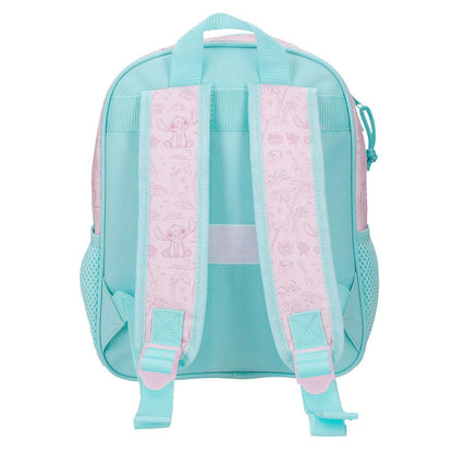 Mochila Disney Stitch Beach & Love azul y rosa con estampado de Stitch y Angel - 3