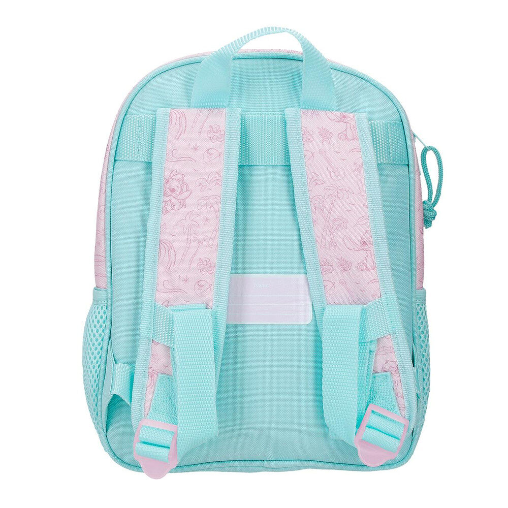 Mochila Disney Stitch Beach & Love azul y rosa - 3