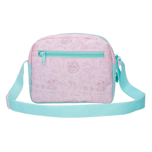 Bandolera Disney Stitch Beach & Love en turquesa y rosa - 3