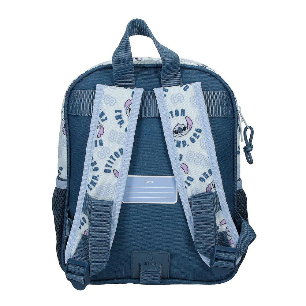 Mochila azul Keep Going de Stitch Disney adaptable a carro - 3