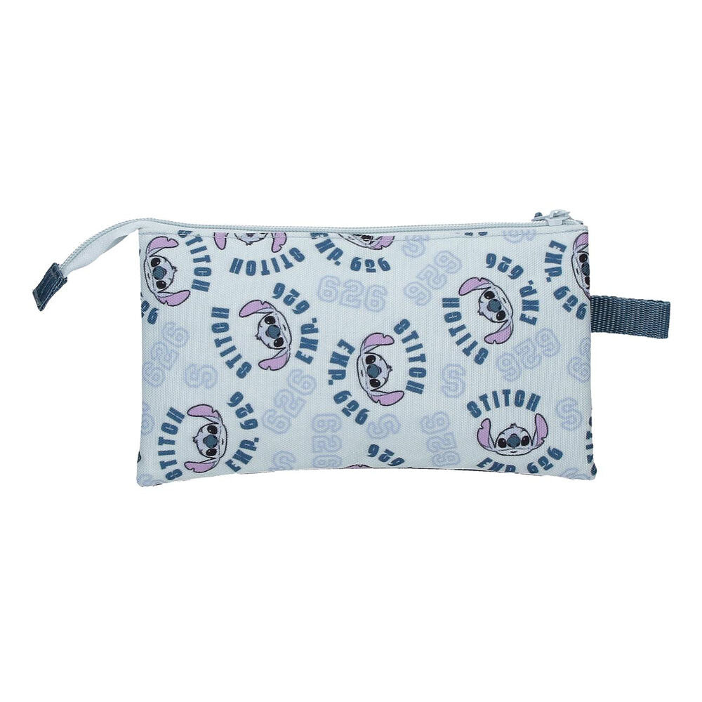 Neceser azul claro Disney Stitch Keep Going con cremallera - 3