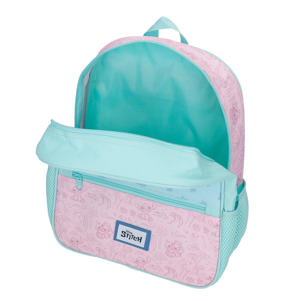 Trolley escolar Disney Stitch Beach & Love en turquesa y rosa - 4