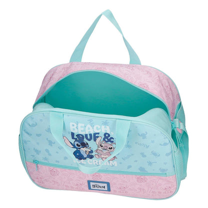 Bolsa de viaje Beach & Love de Stitch Disney en turquesa y rosa - 4