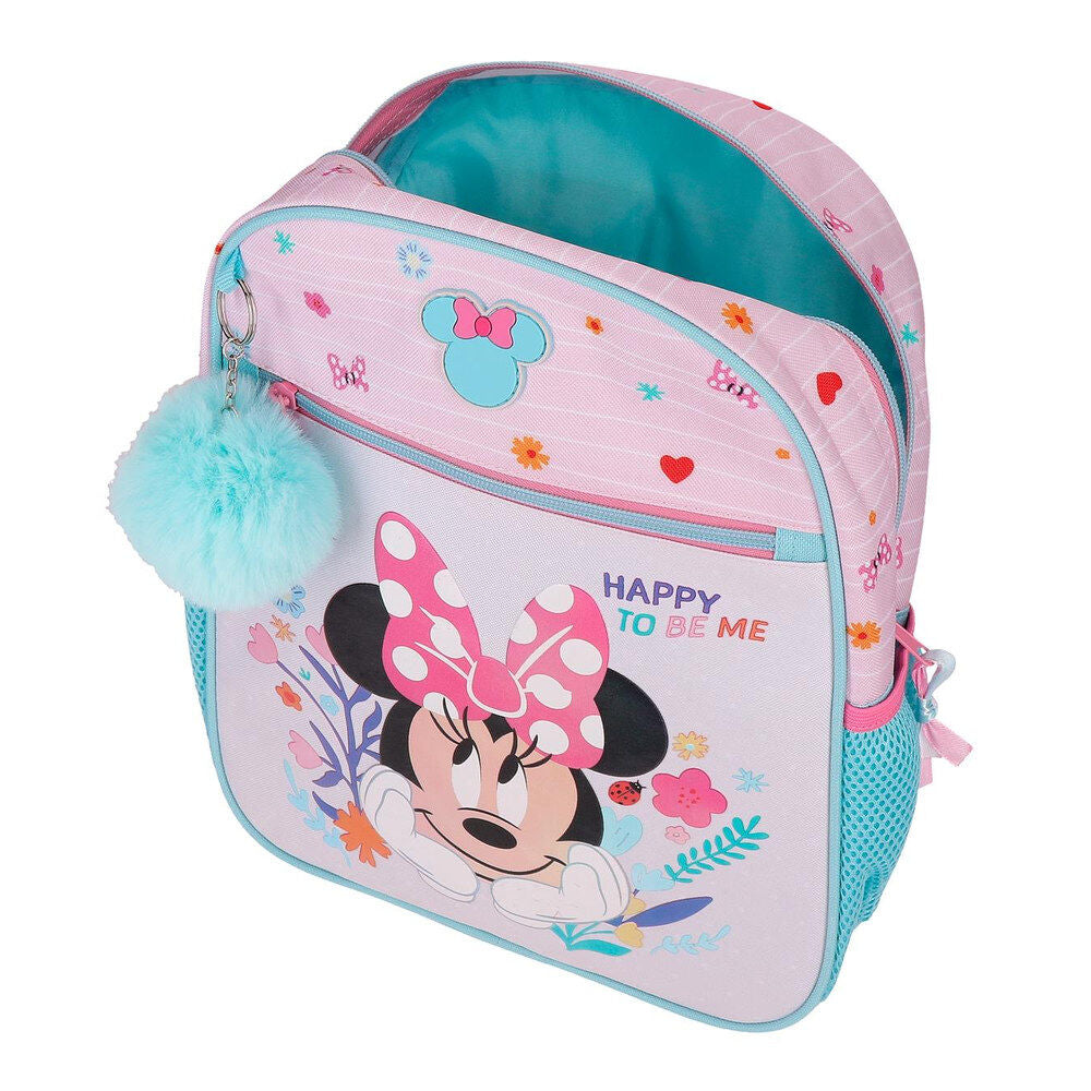 Mochila rosa de Minnie Disney Happy To Be Me con bolsillos laterales - 4