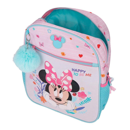 Mochila rosa de Minnie Disney Happy To Be Me con bolsillos laterales - 4