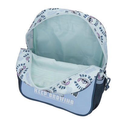 Trolley escolar Stitch Disney azul con asa extensible y ruedas - 4