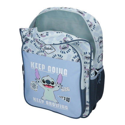 Mochila escolar azul de Stitch Disney Keep Going - 4