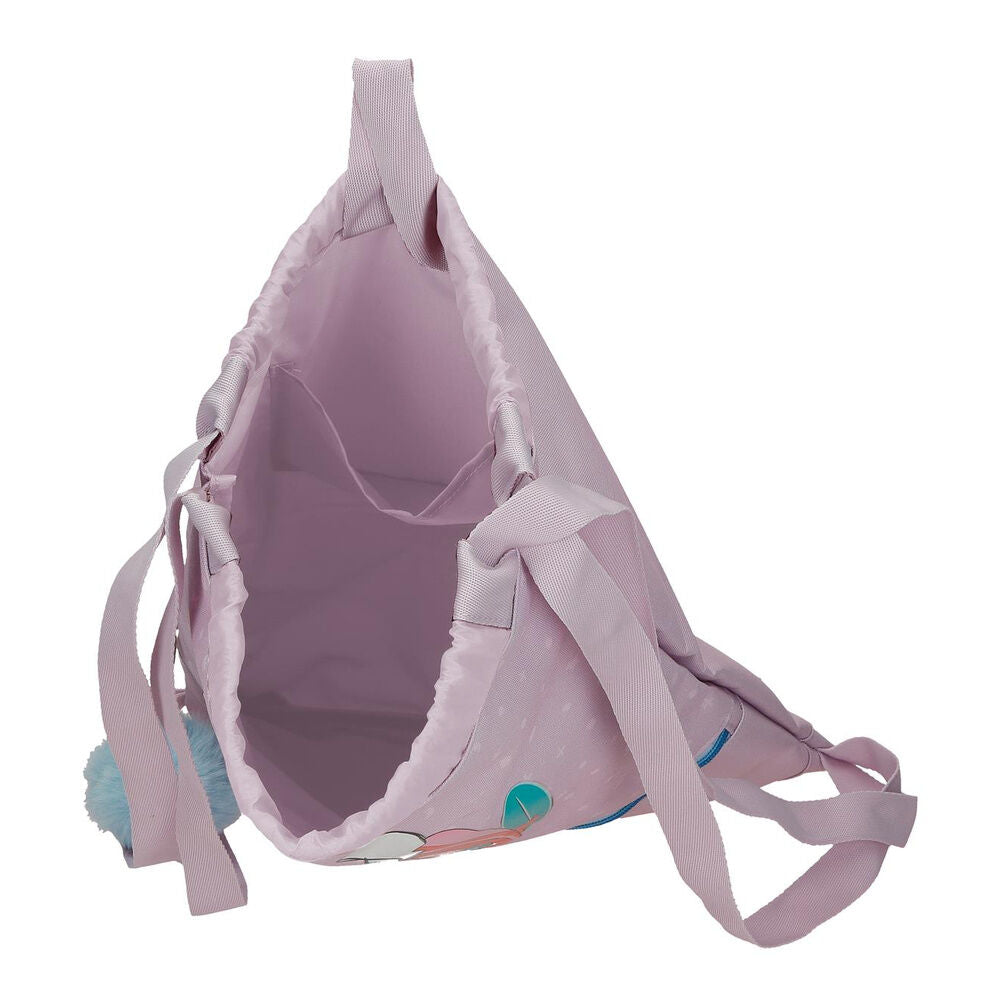 Saco mochila lavanda de Stitch Disney con tablas de surf - 4
