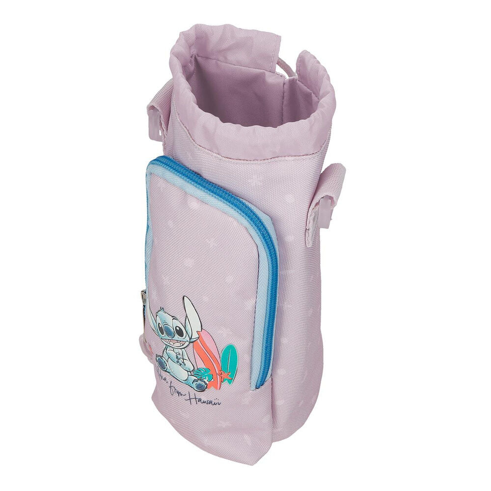 Bandolera rosa de Stitch Disney con diseño hawaiano y cremallera turquesa - 4
