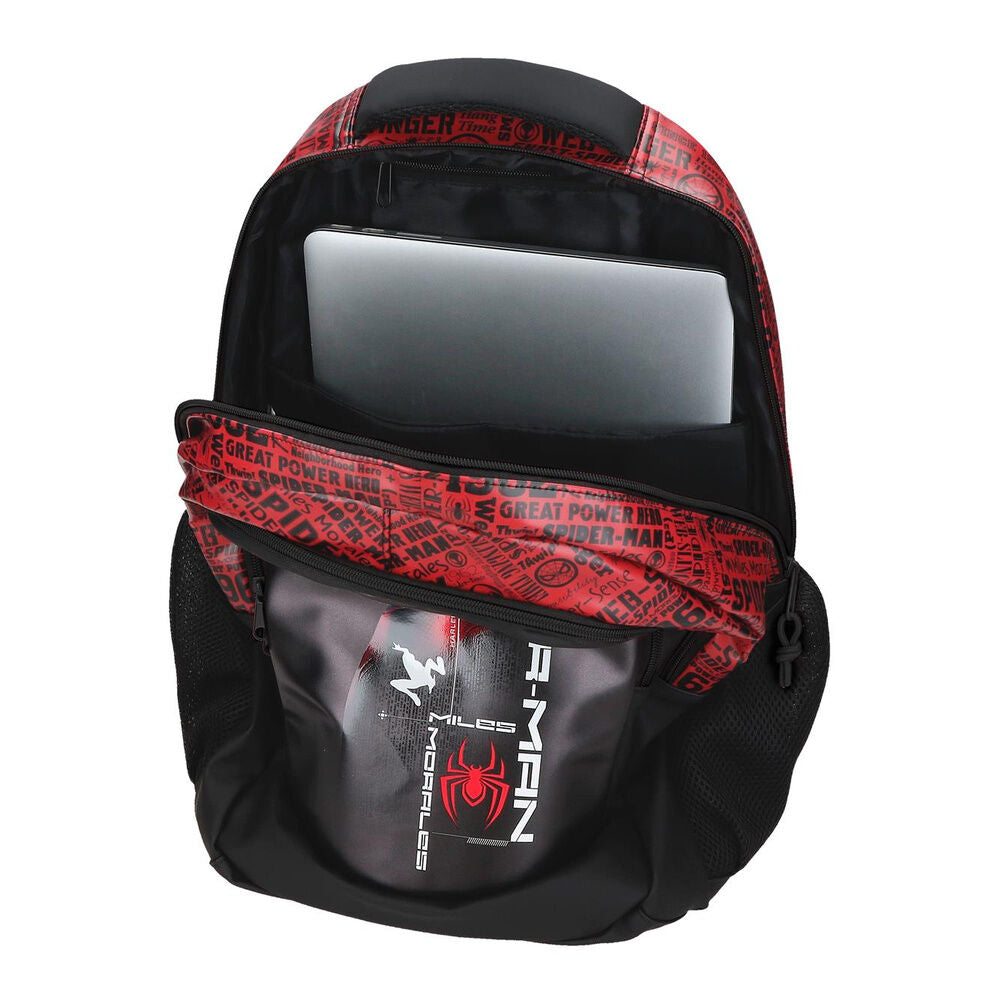 Mochila Spider-Man Marvel negra y roja de 46 cm - 4