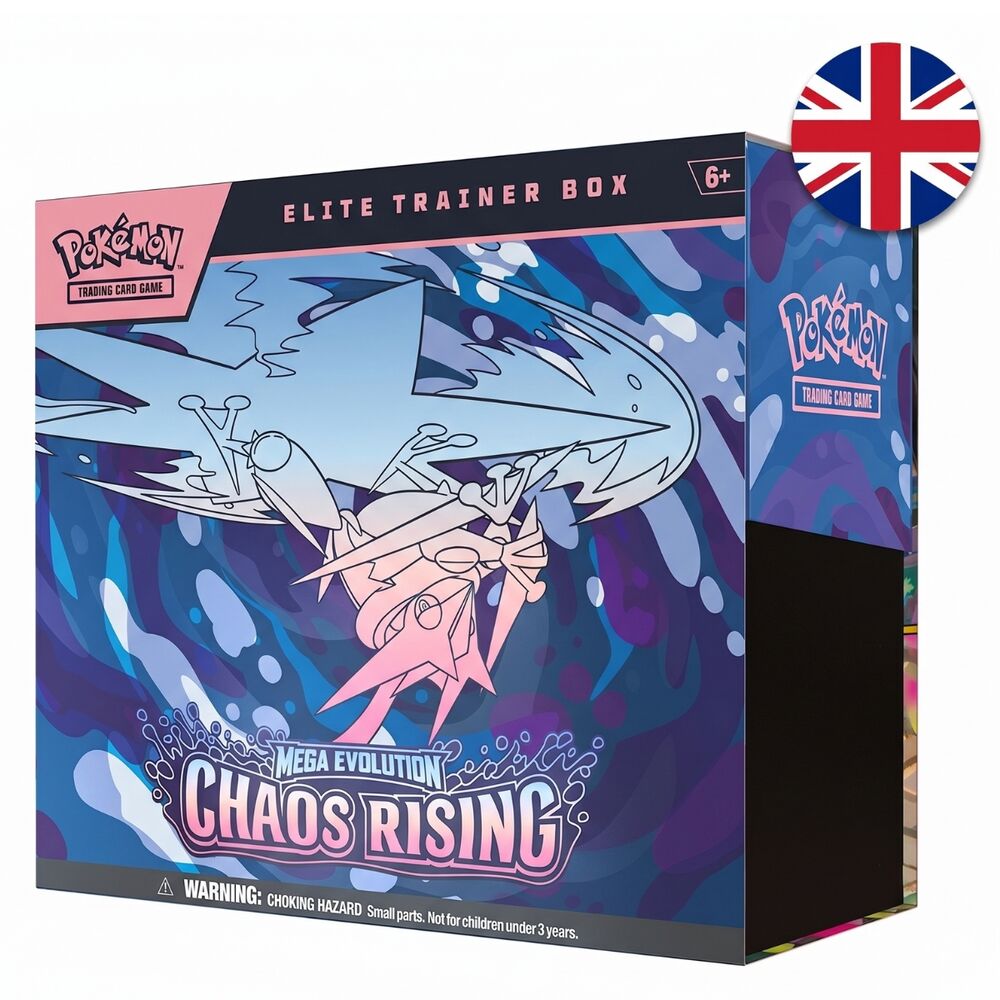 Elite Trainer Box Pokémon Mega Evolution Chaos Rising en inglés