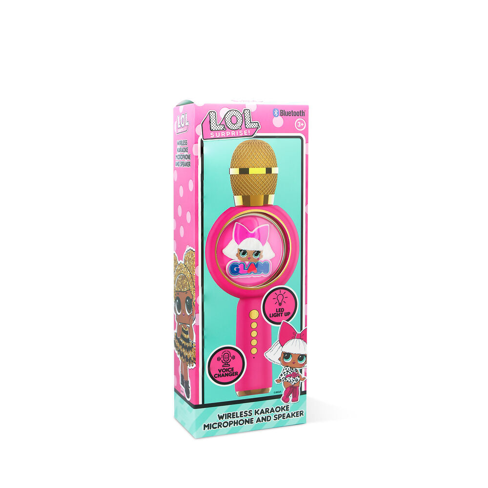 Micrófono inalámbrico rosa Glam L.O.L. Surprise con luces LED - 7