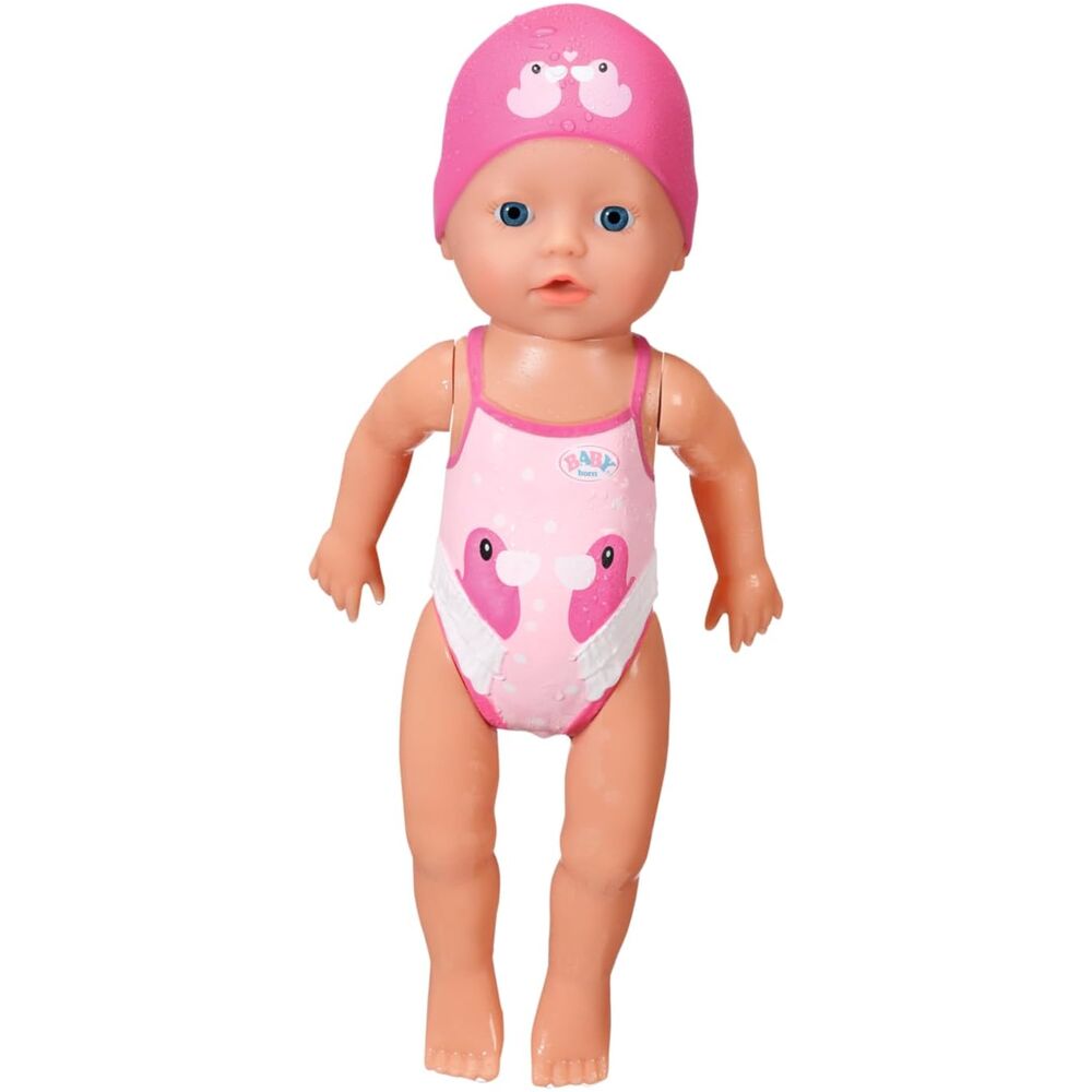 Muñeca Nadadora Baby Born de 30 cm con bañador y gorro - 3