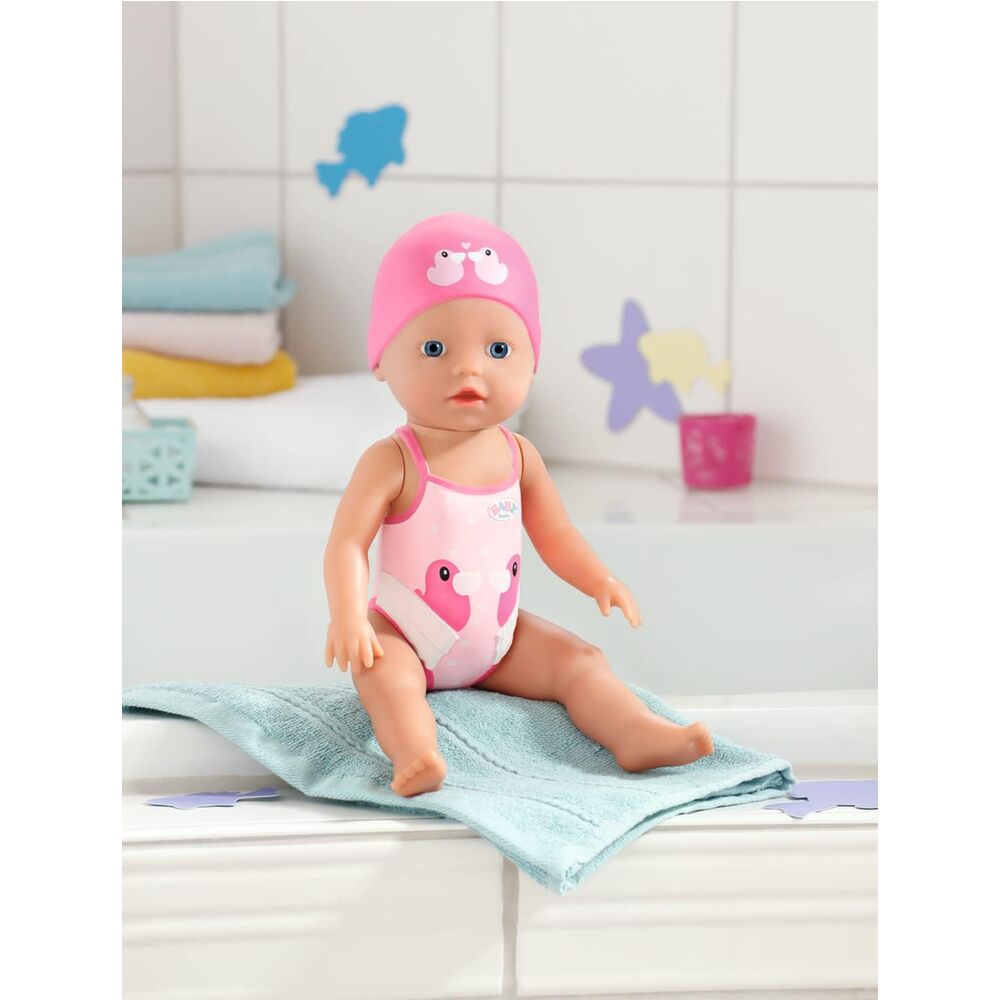 Muñeca Nadadora Baby Born de 30 cm con bañador y gorro - 4