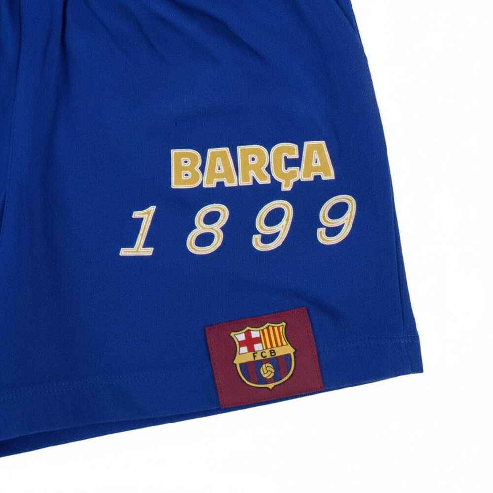 Pijama corto adulto F.C. Barcelona azul y granate - 3