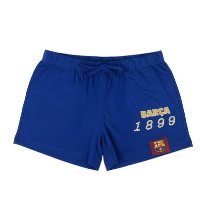 Pijama corto adulto F.C. Barcelona azul y granate - 5