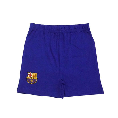 Pijama infantil del F.C. Barcelona con camiseta estampada y pantalón azul - 2