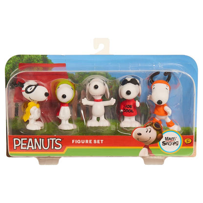 Blíster surtido de 5 figuras Peanuts con Snoopy - 5