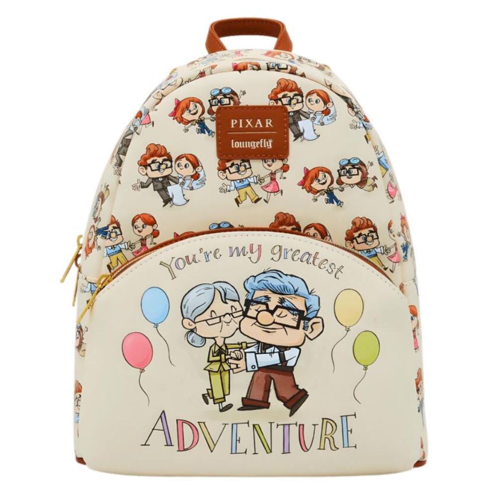 Mochila Loungefly Disney Pixar Up con Carl y Ellie y globos
