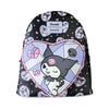 Mochila Loungefly de Kuromi con diseño Stained Glass y corazón frontal