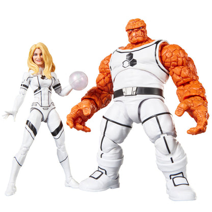 Figuras Marvel Legends de The Thing e Invisible Woman con accesorios - 3