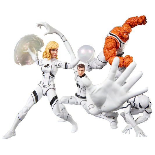 Figuras Marvel Legends de The Thing e Invisible Woman con accesorios - 11