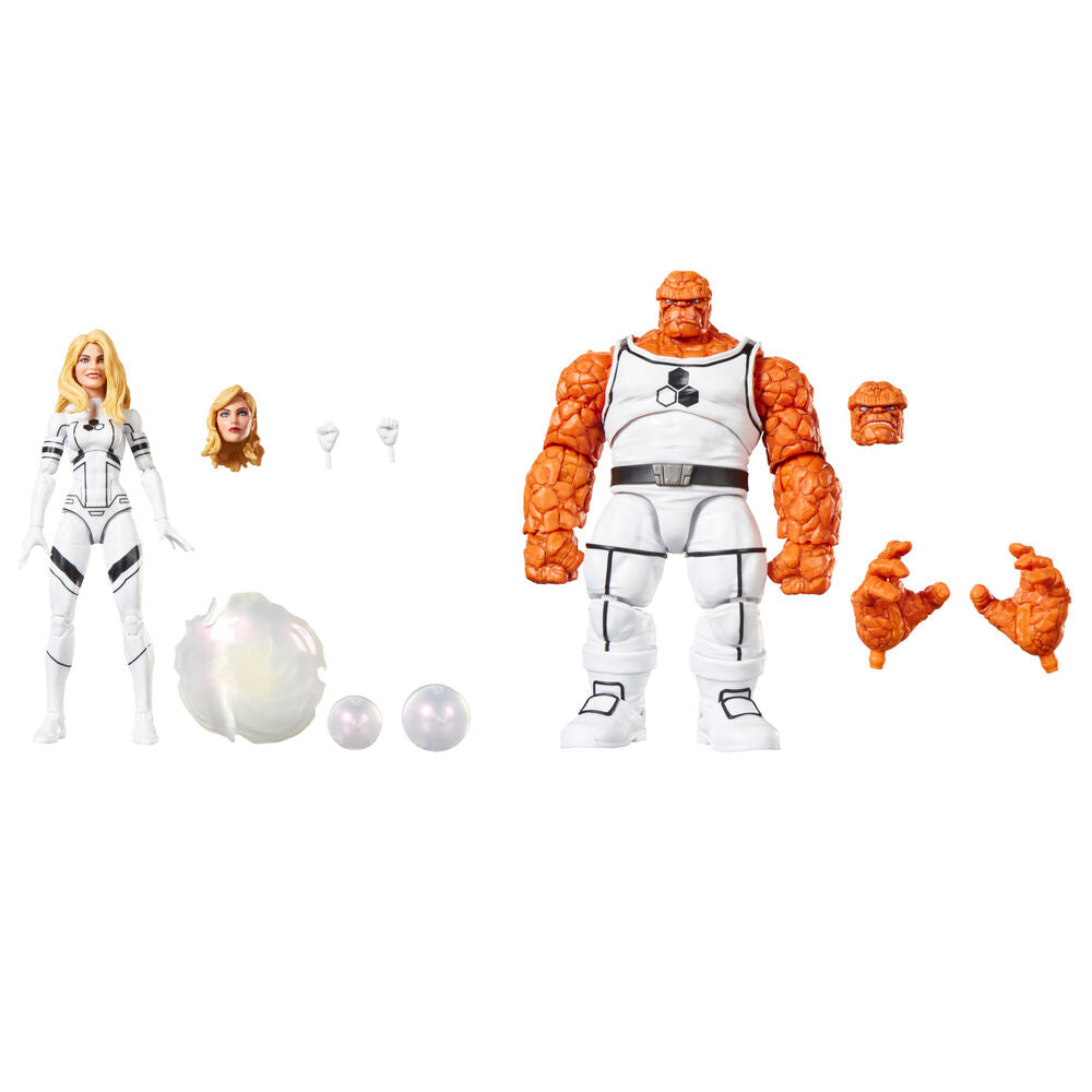 Figuras Marvel Legends de The Thing e Invisible Woman con accesorios - 4
