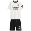 Pijama Real Madrid de camiseta blanca y pantalón negro