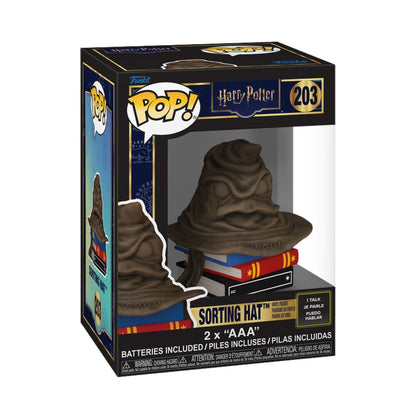 Figura Funko POP! Harry Potter Sorting Hat sobre una pila de libros - 2
