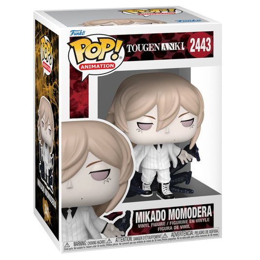 Figura Funko POP Mikado Momodera con traje blanco y escena oscura - 2