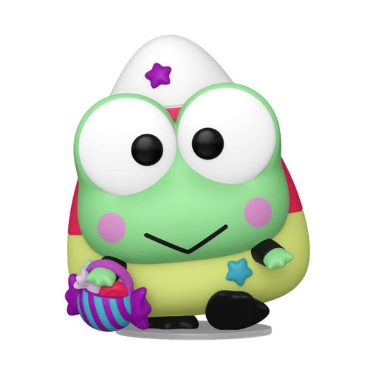 Figura Funko POP! de Keroppi con diseño spooky y caramelo