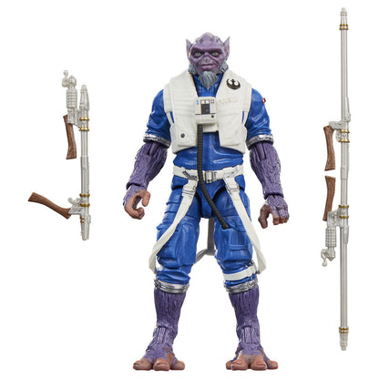 Figura Zeb Orrelios de Star Wars con uniforme azul y blanco