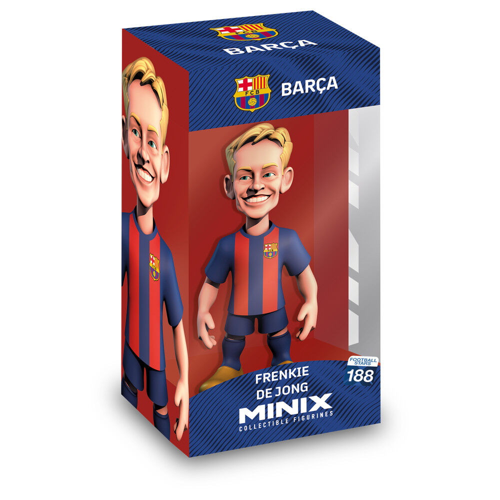 Figura MINIX de Frenkie de Jong con la equipación del F.C. Barcelona